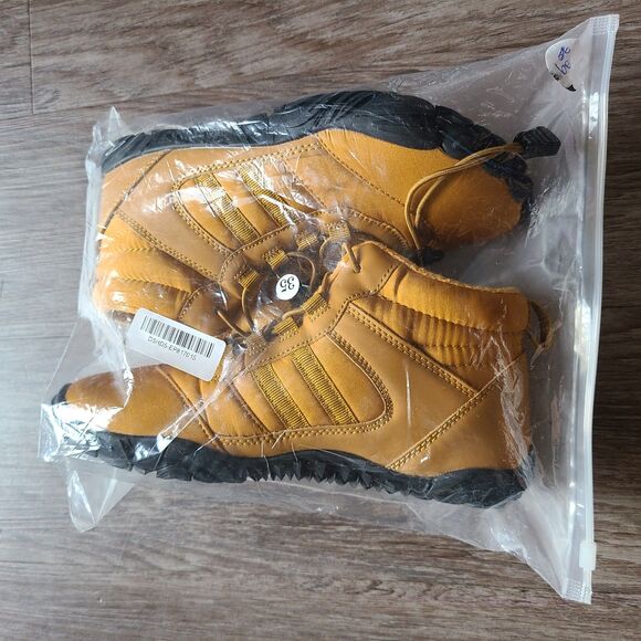 New Winter/ Fall Outdoor Boots Mustard Yellow Unisex Barefoot Shoes Size EU 35 - Picture 9 of 12